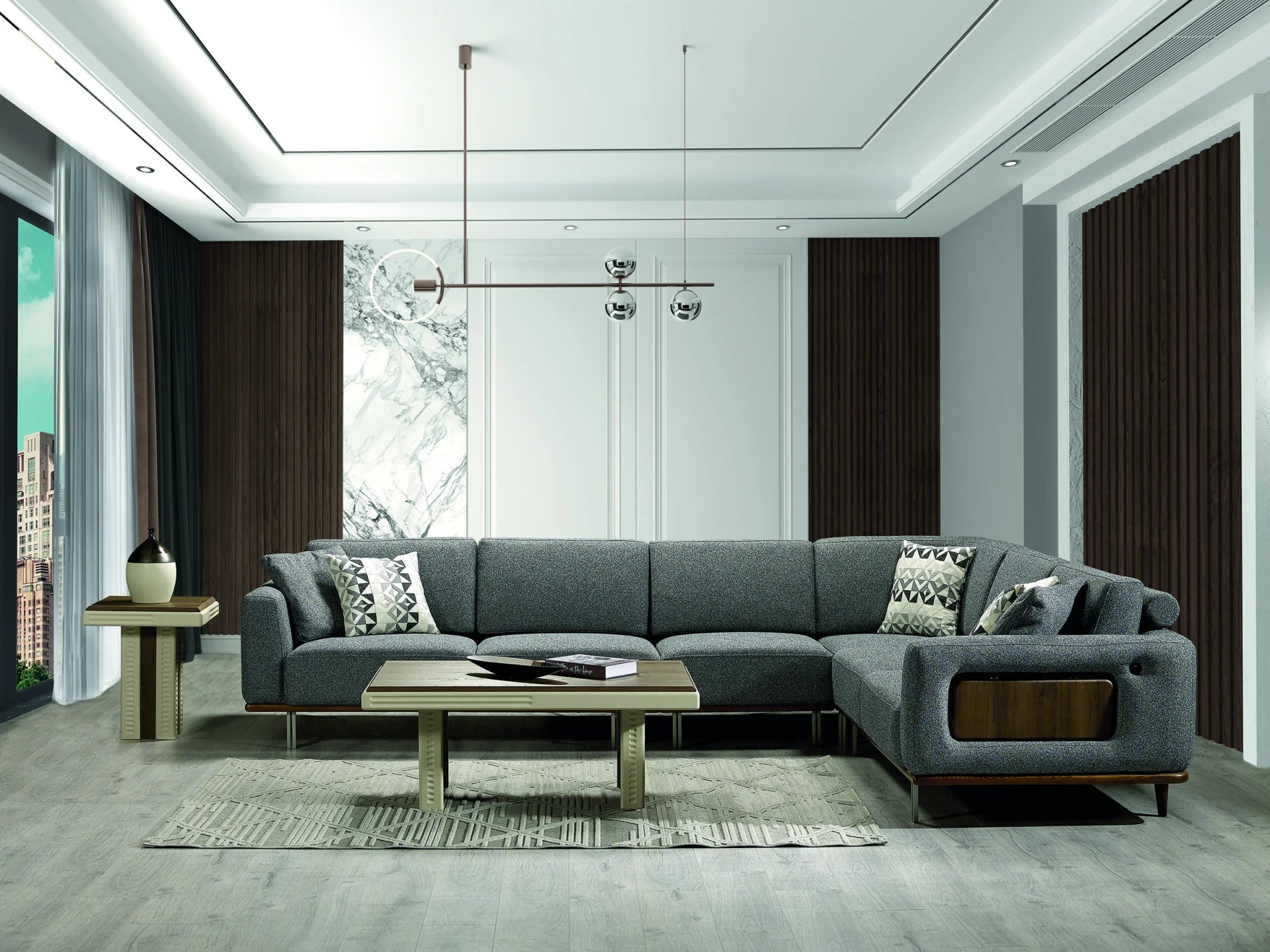 Minola Ecksofa Komplettset