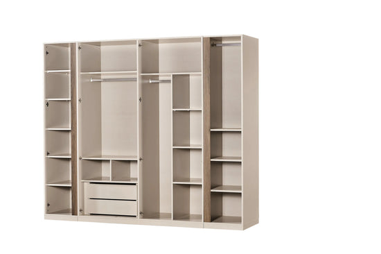 LUCAS 4-türiger Kleiderschrank