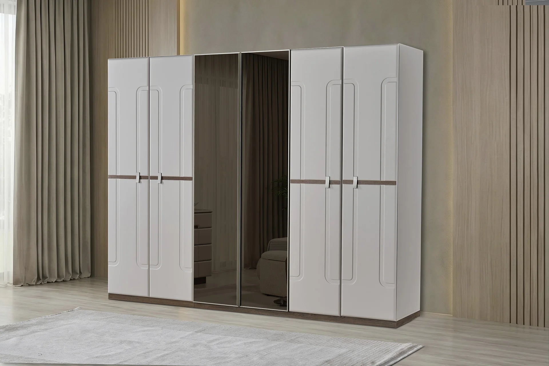 Estiva 4-türiger Kleiderschrank