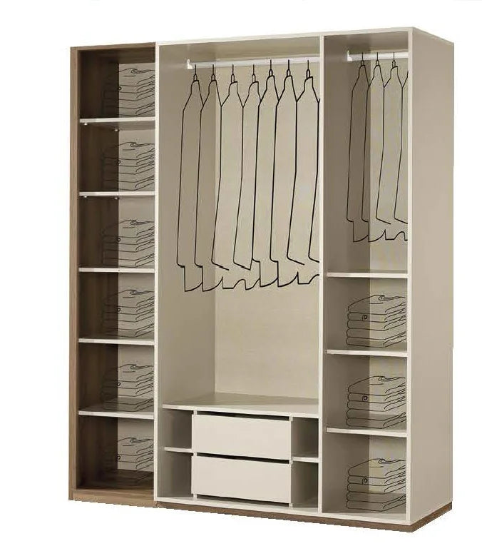 Pella 6-türiger Kleiderschrank