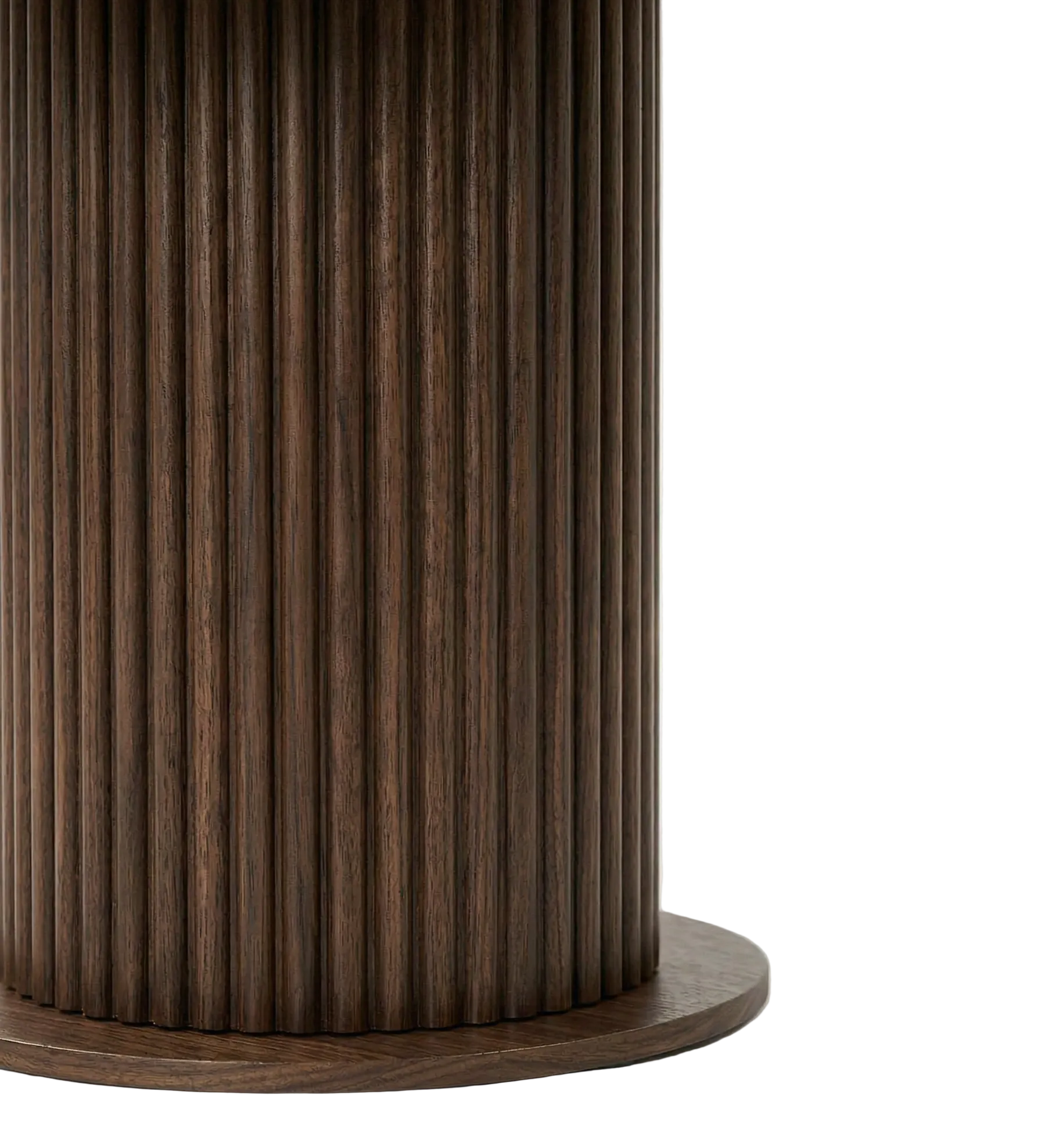 Esstisch Aqua Rund – Dunkles Holz