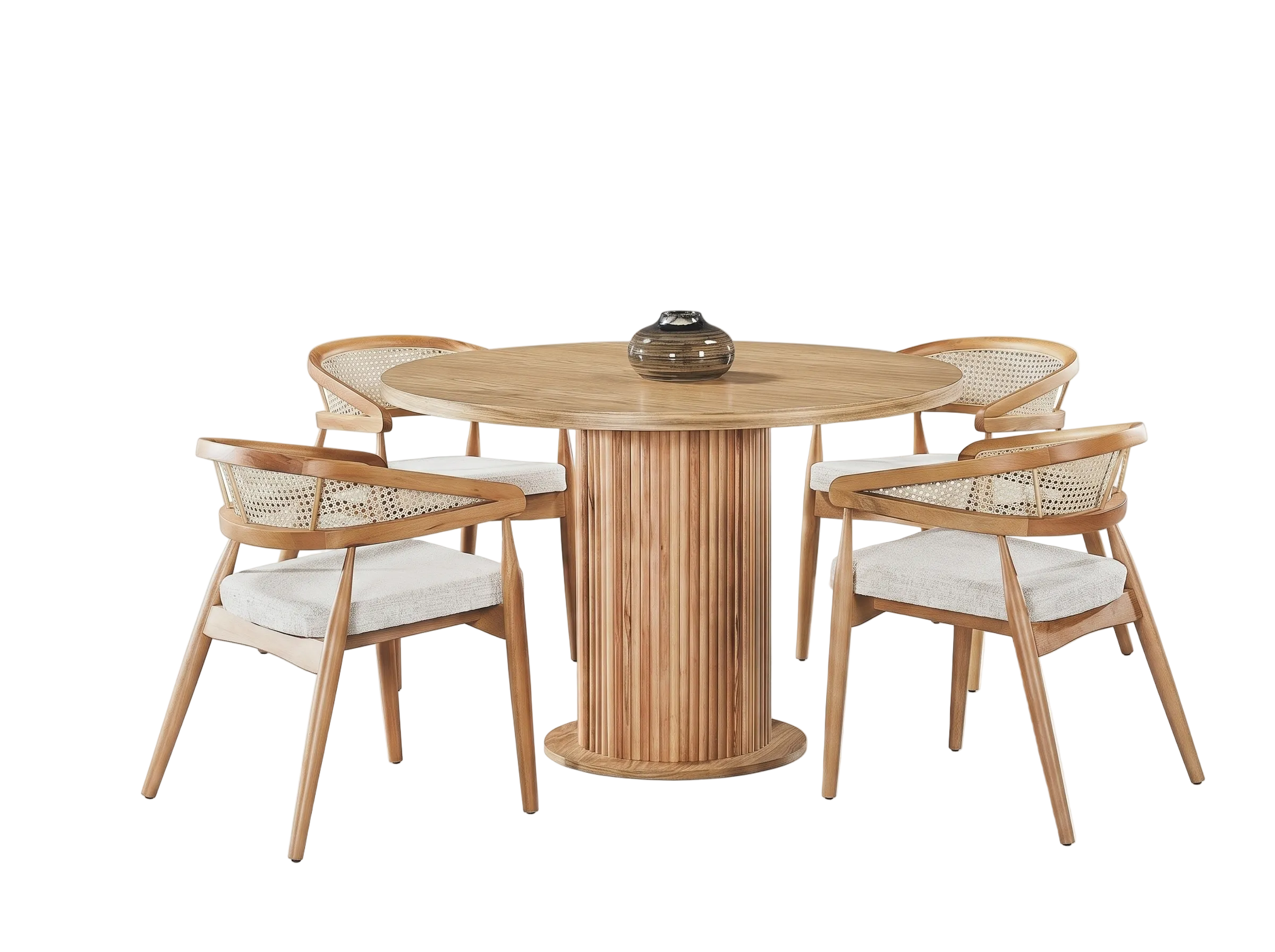 Esstisch Aqua Rund – Helles Holz