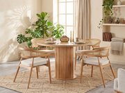 Esstisch Aqua Rund – Helles Holz