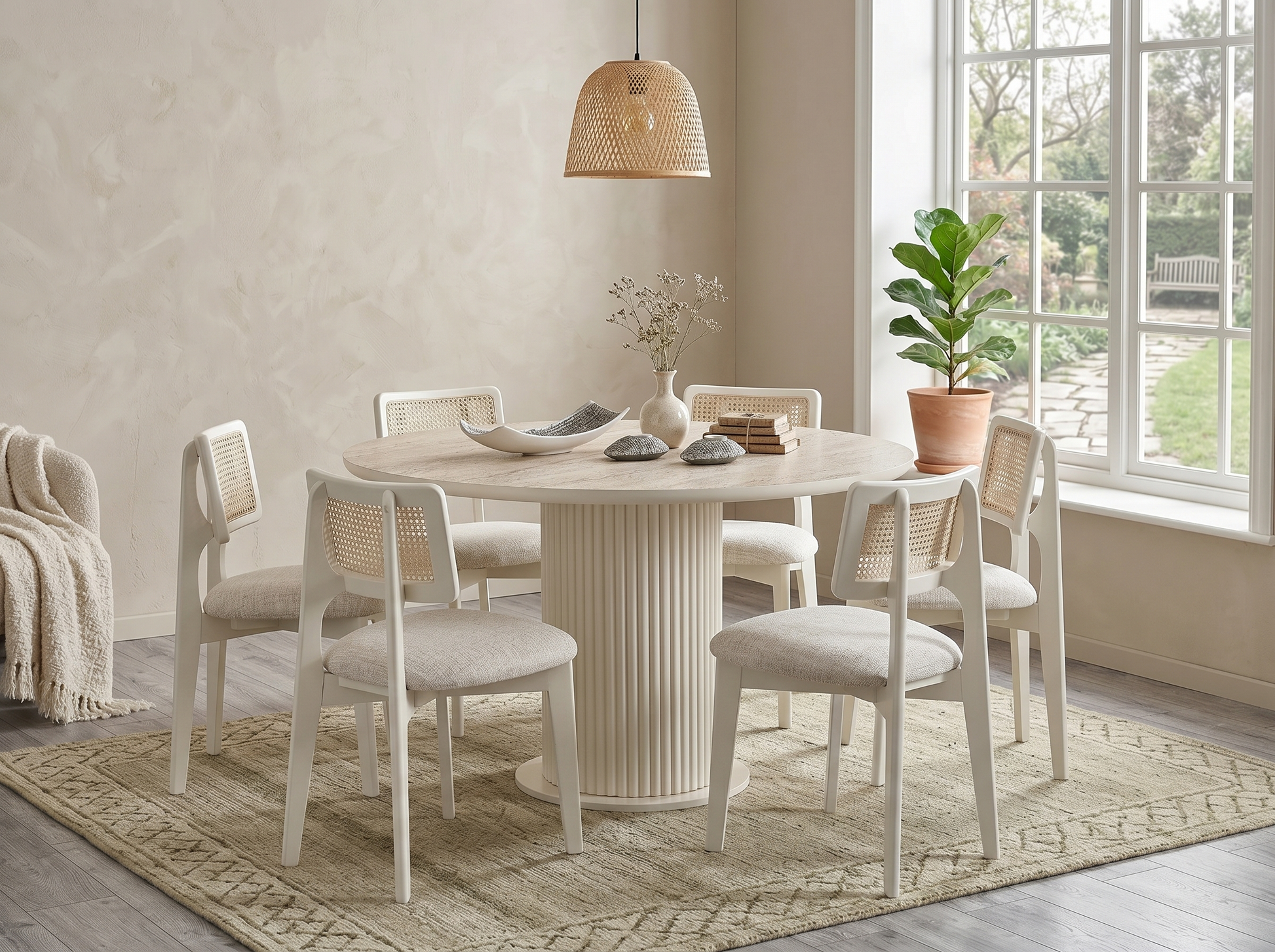 Esstisch Aqua Rund – Weiss