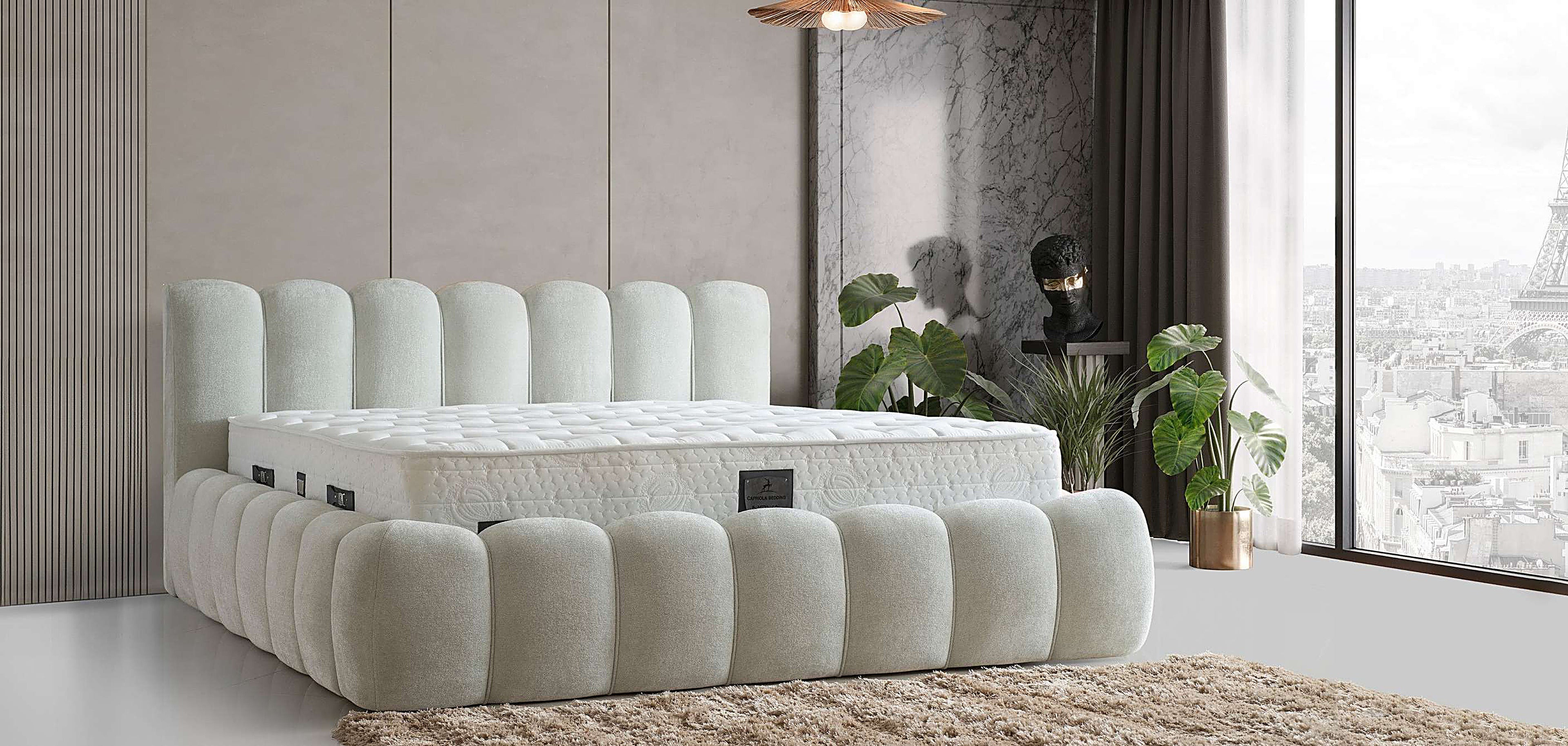 Best ohne Stauraum Bett-Set mit Matratze