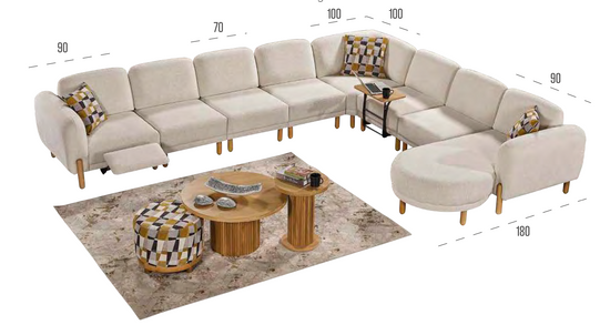 Aqua Ecksofa