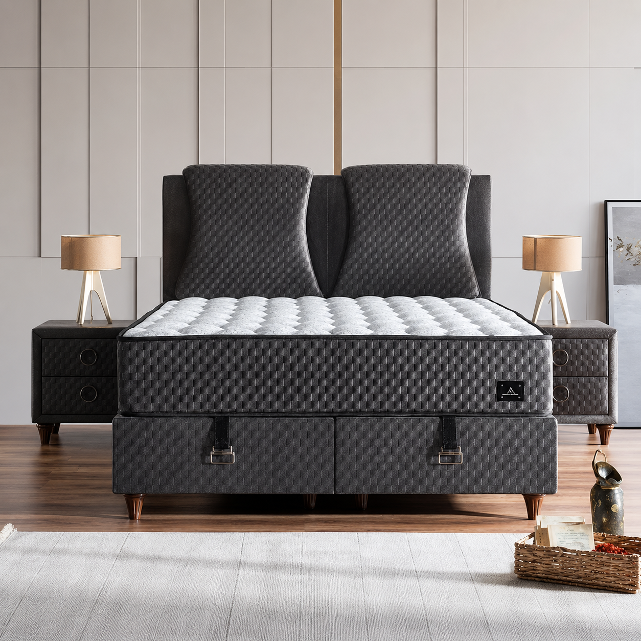 Grey Sleep Bett-Set