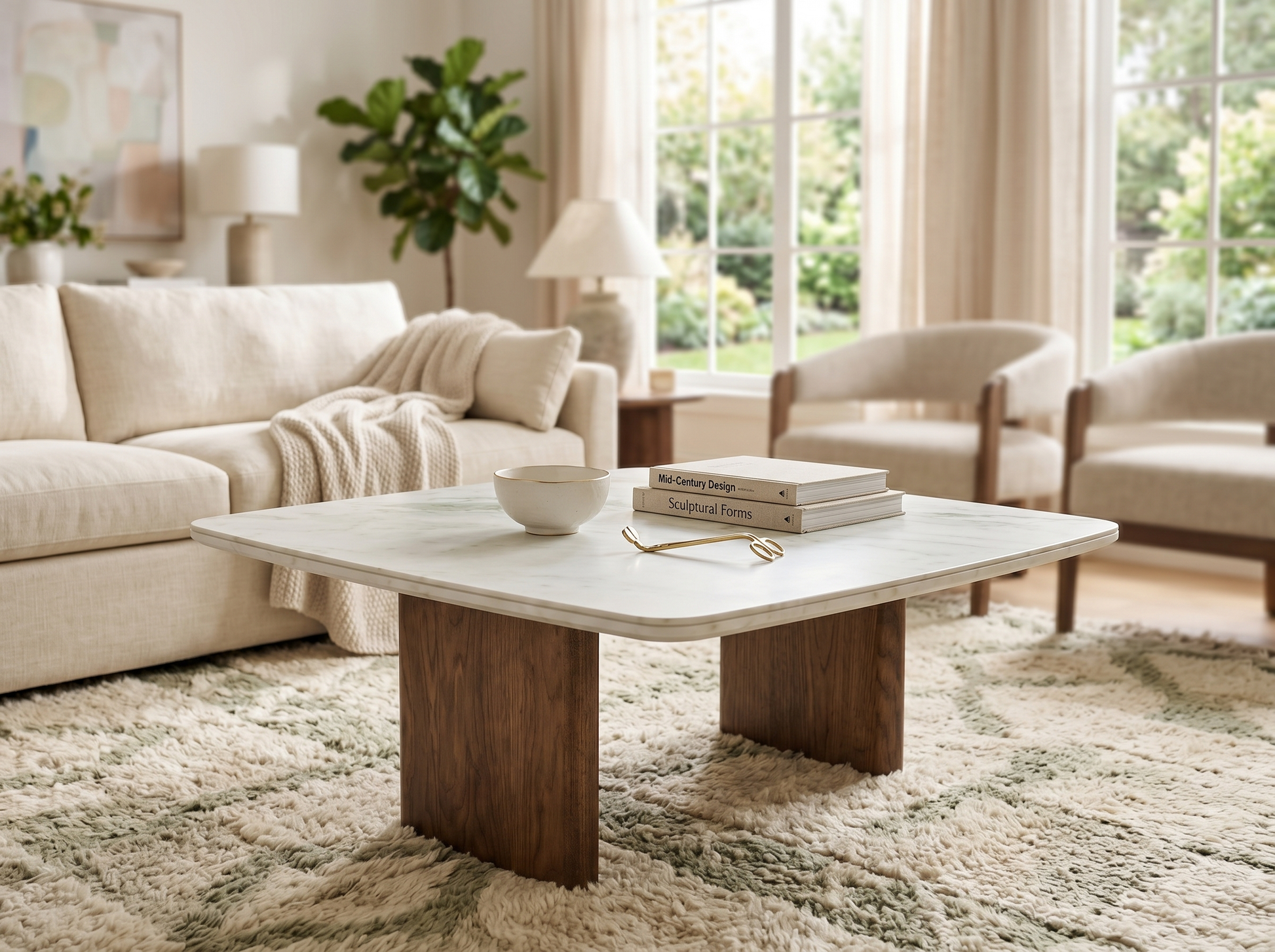 Lion Marmor Couchtisch