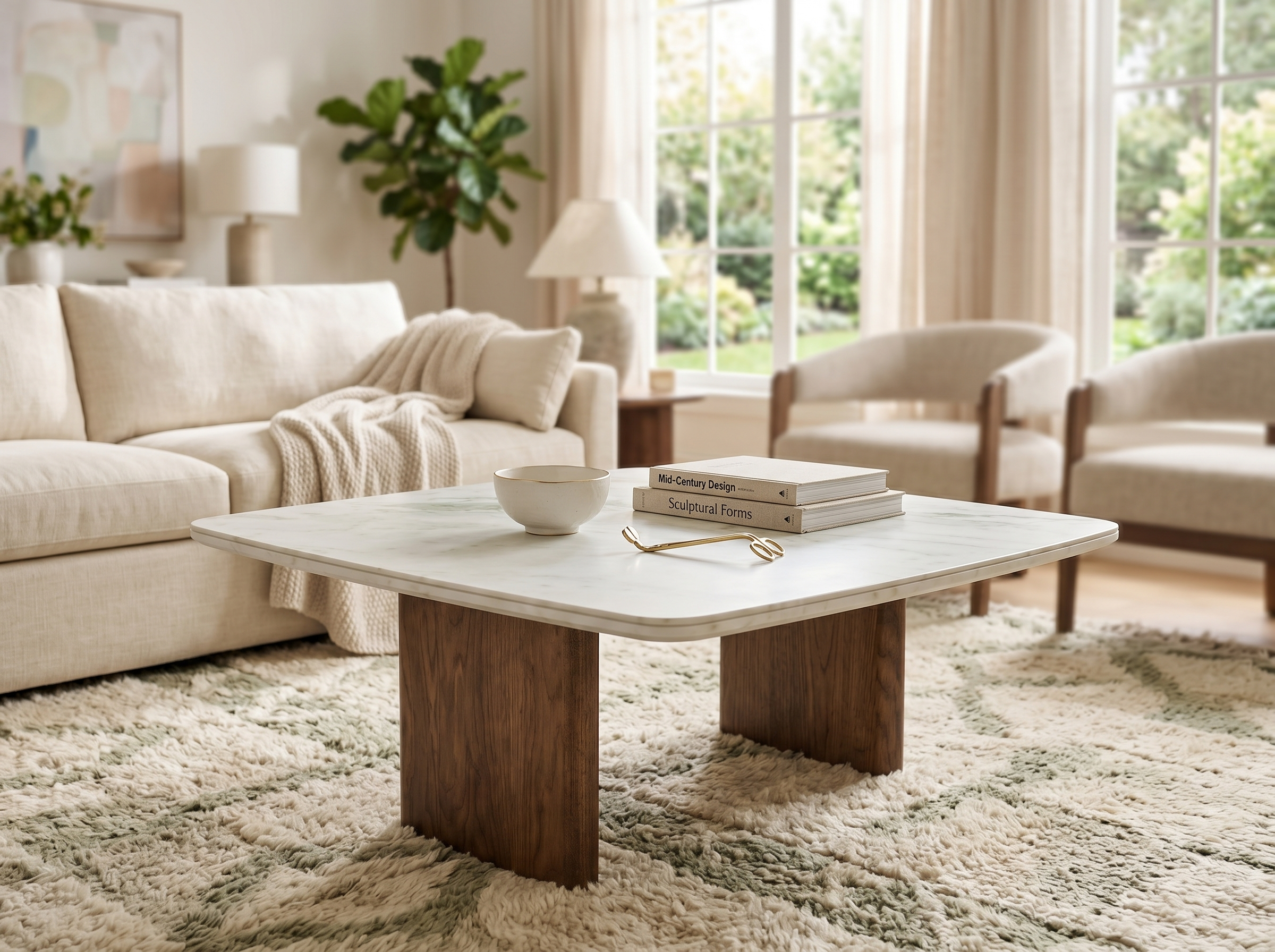 Lion Marmor Couchtisch