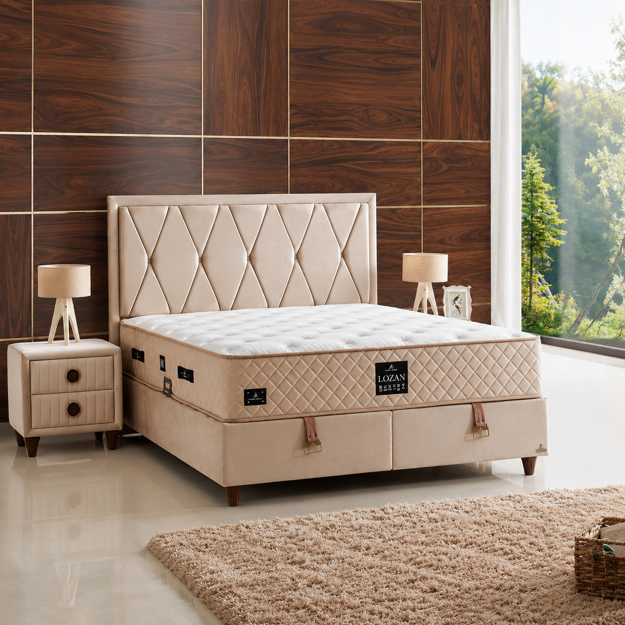 Lozan Plus Bett-Set mit Matratze