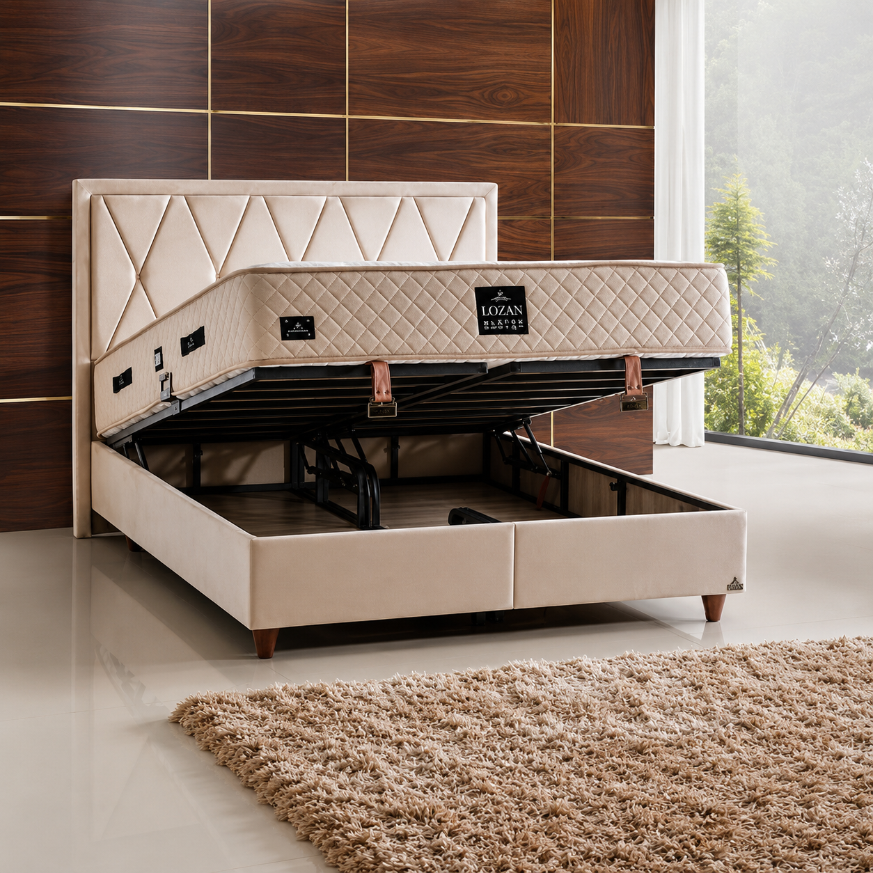 Lozan Plus Bett-Set mit Matratze