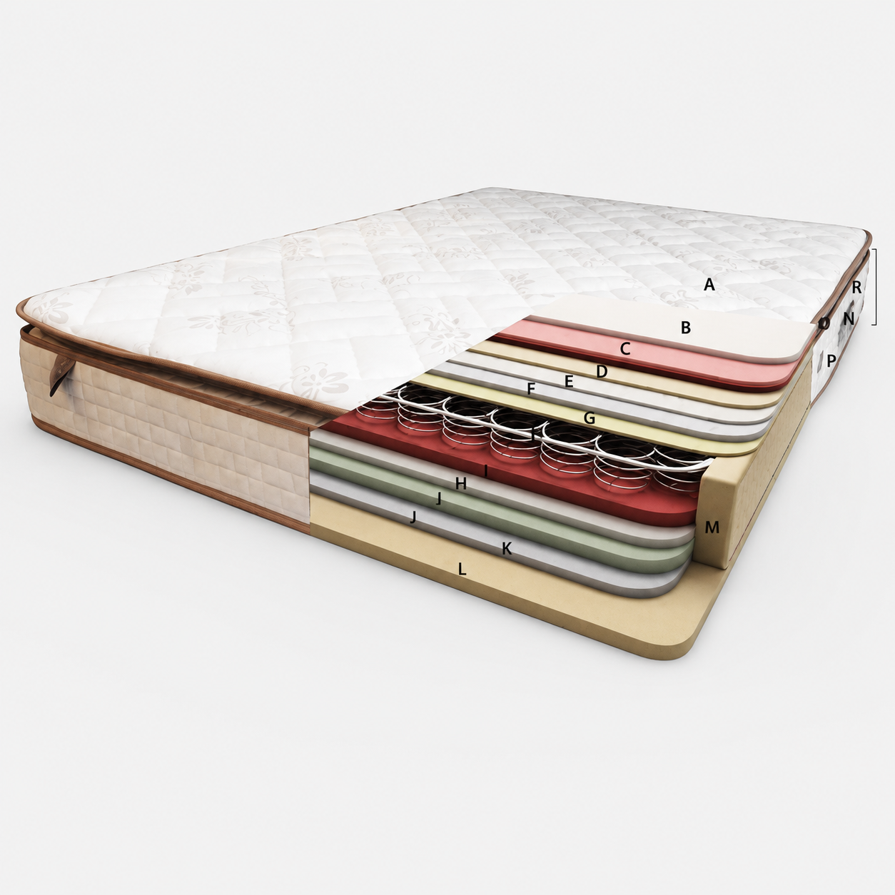 Lucca mit Stauraum Bett-Set mit Matratze