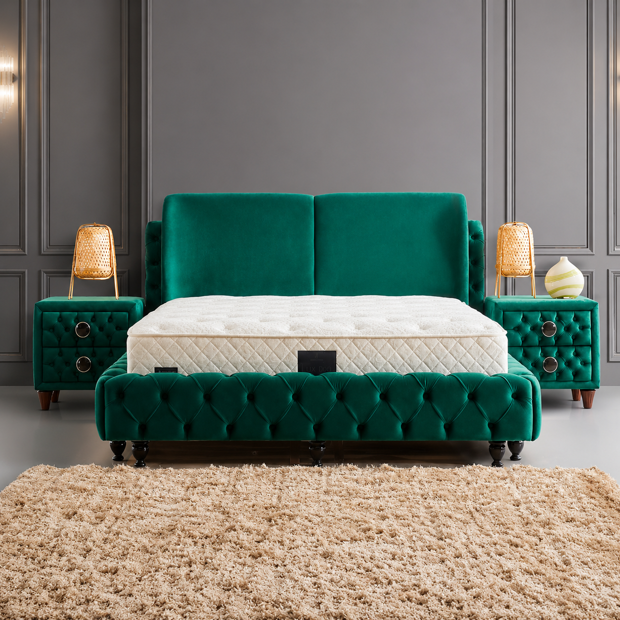 Lux Pro Bett-Set mit Matratze