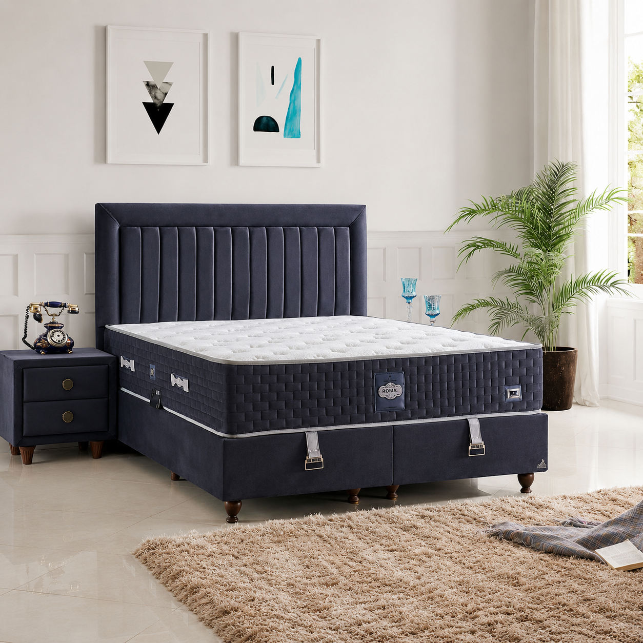 Roma Bett-Set mit Matratze