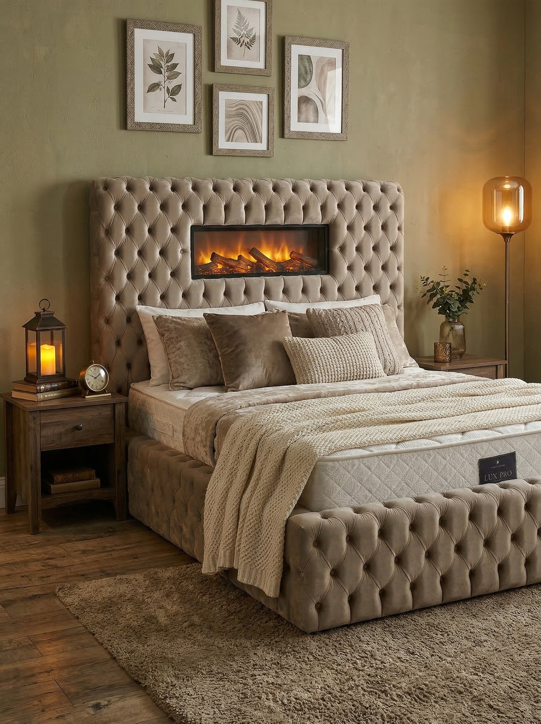 Sömineli Lux Bett-Set mit Matratze